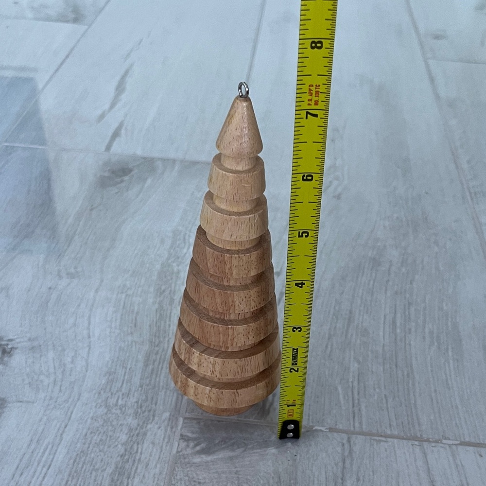 🎁 Natural Wood Holiday Christmas Tree Ornament - Available as a Gift w/Purchase - Picture 9 of 9